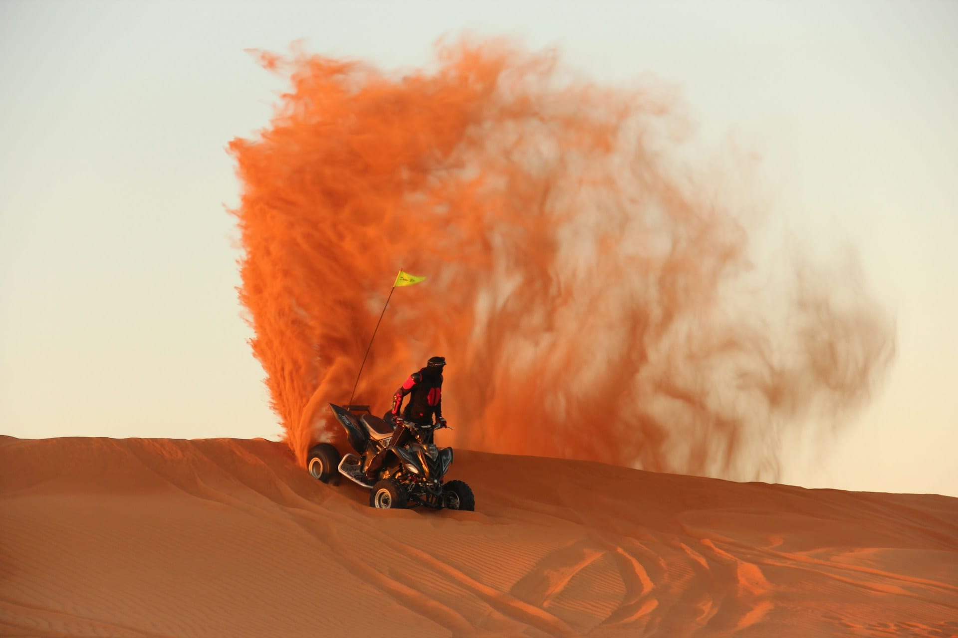 Quad en pleine action dans les dunes — randonnée Grand Tour 3h Essaouira